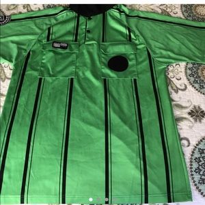 Official sports men’s green referee shirt